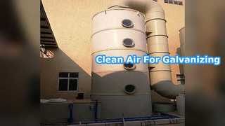 Zuurdampafzuiger voor galvanisatielijnen