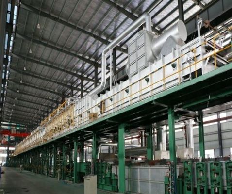 Gepersonaliseerde PLC-gecontroleerde verzinkingsapparatuur voor warmdippen Keramisch / metalen bad 40-100 micron